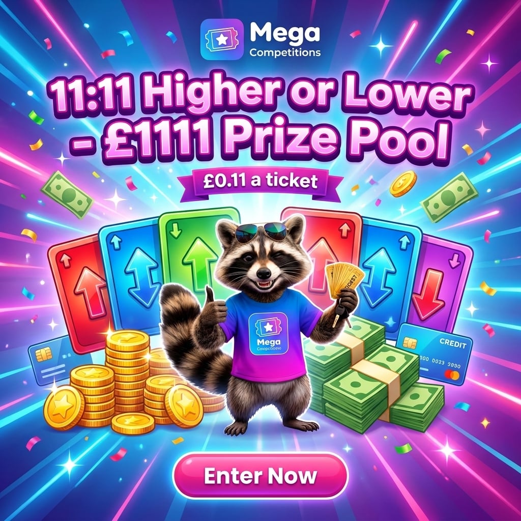 11:11 Higher or Lower - £1111 Prize Pool