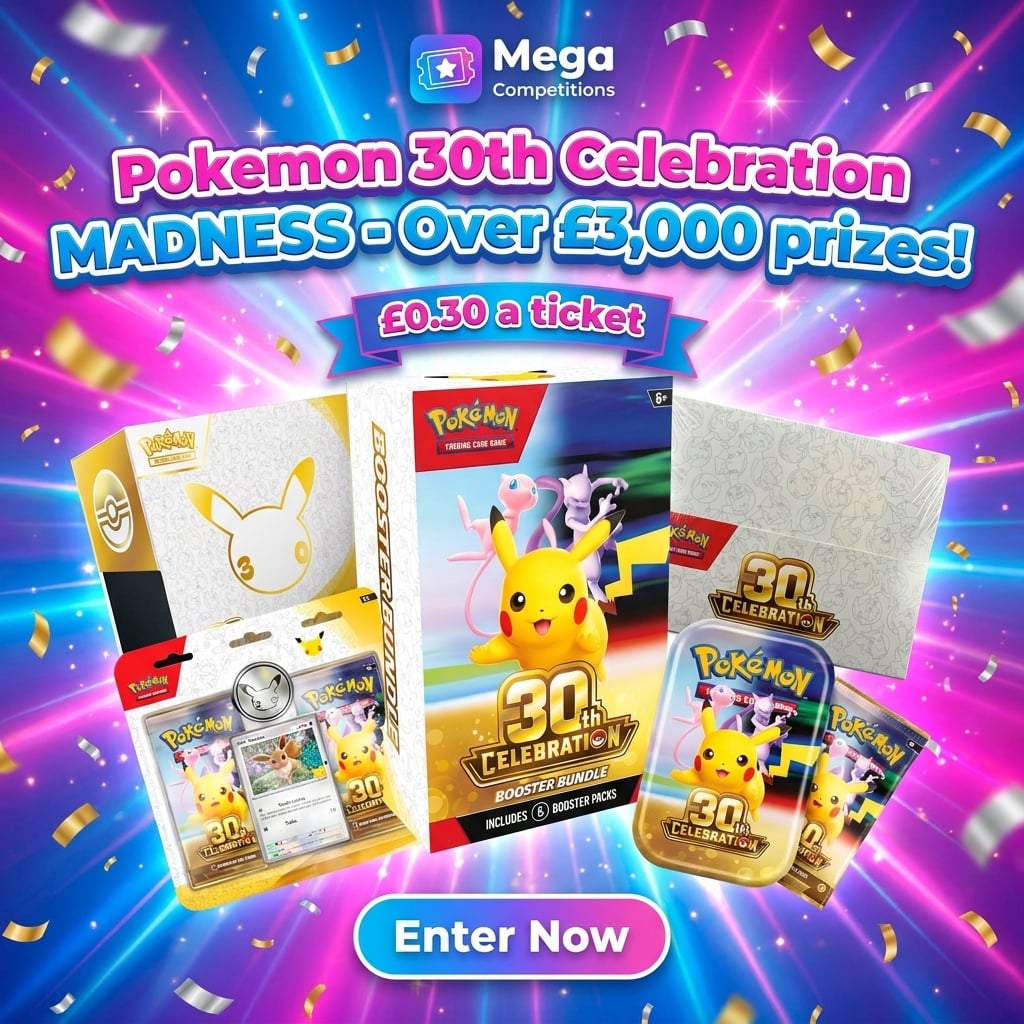 Pokemon 30th Celebration MADNESS - Over £3,000 prizes! Pokemon Slots