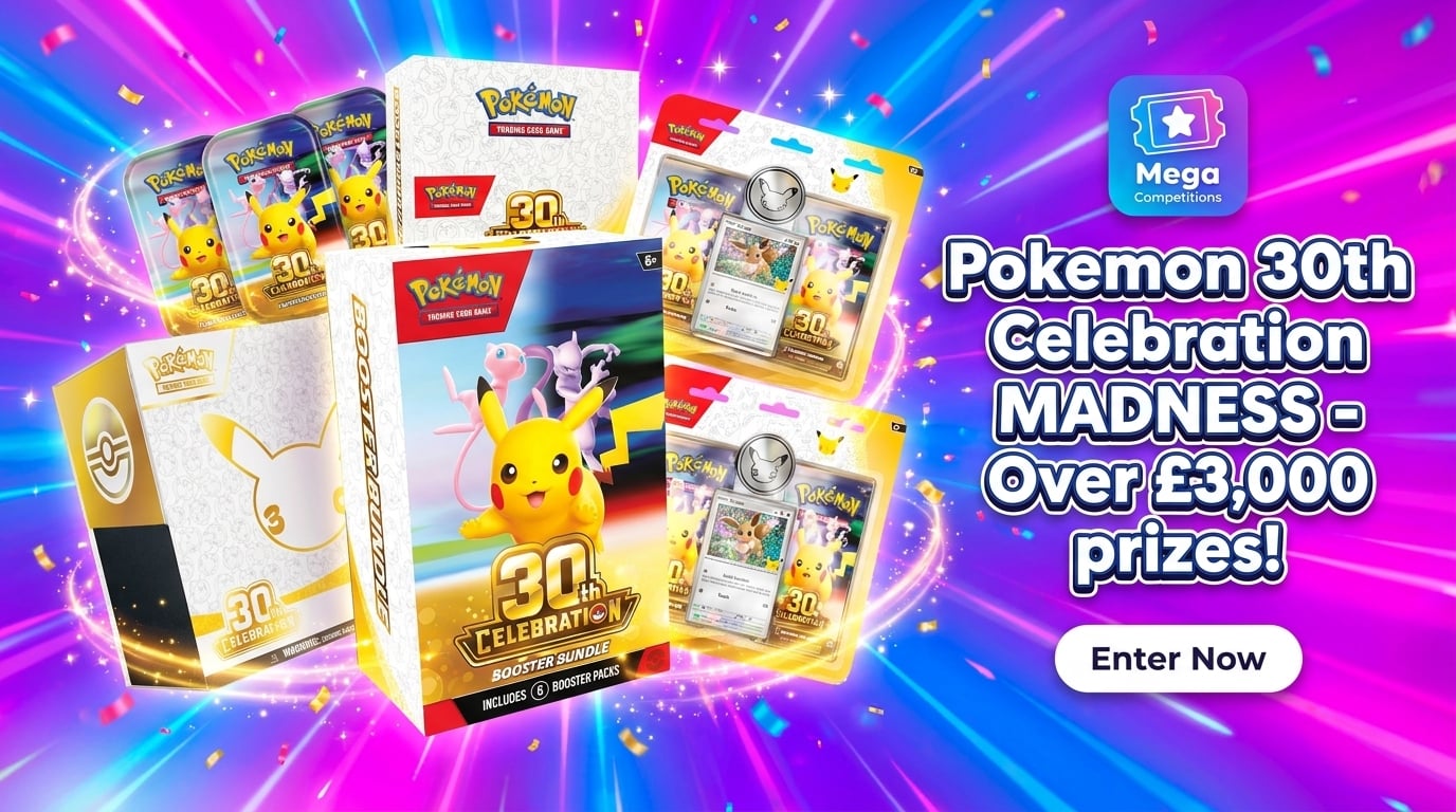 Pokemon 30th Celebration MADNESS - Over £3,000 prizes! Pokemon Slots