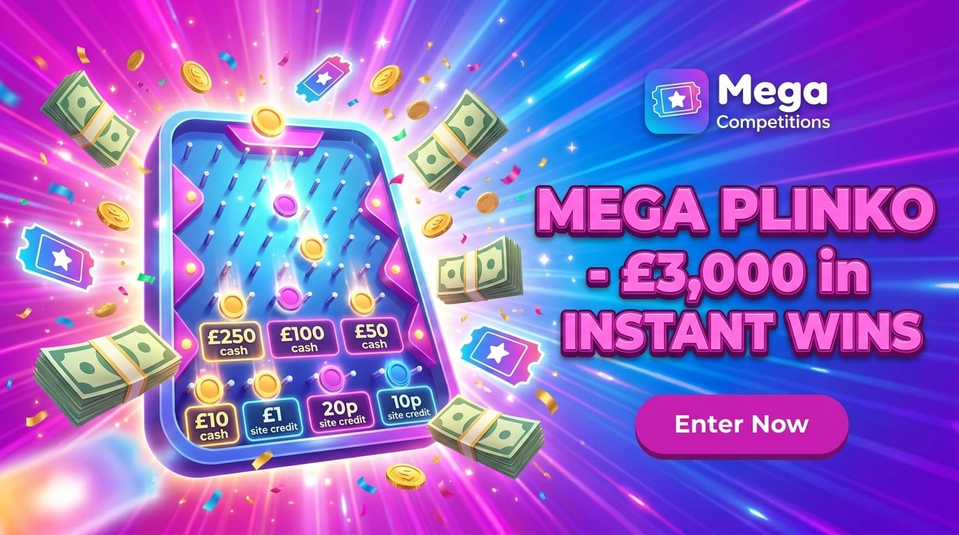 MEGA PLINKO - £3,000 in INSTANT WINS